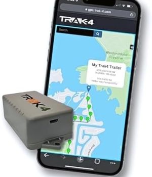 Trak-4 GPS Tracker for Vehicles, Assets, Equipment. Long Battery Life, Waterproof, Global Tracking. Low-Cost Subscription Required.